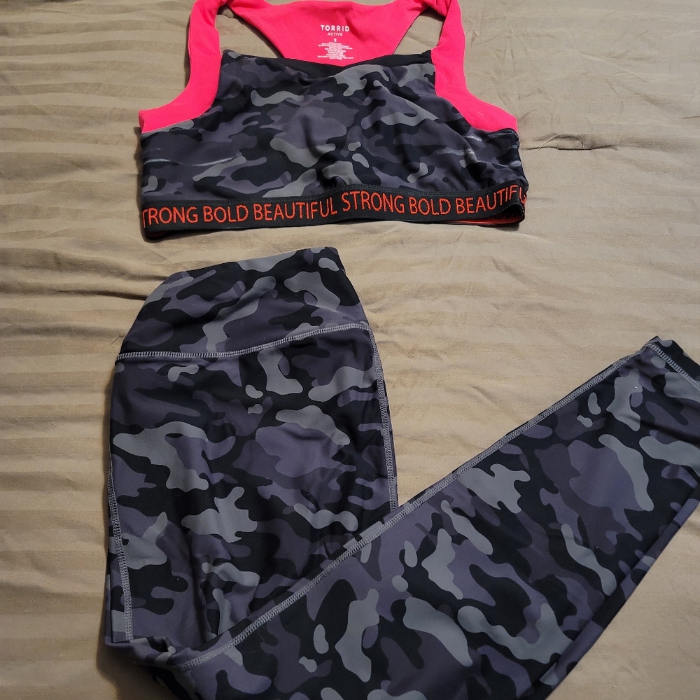 Size 2 camo athletic set